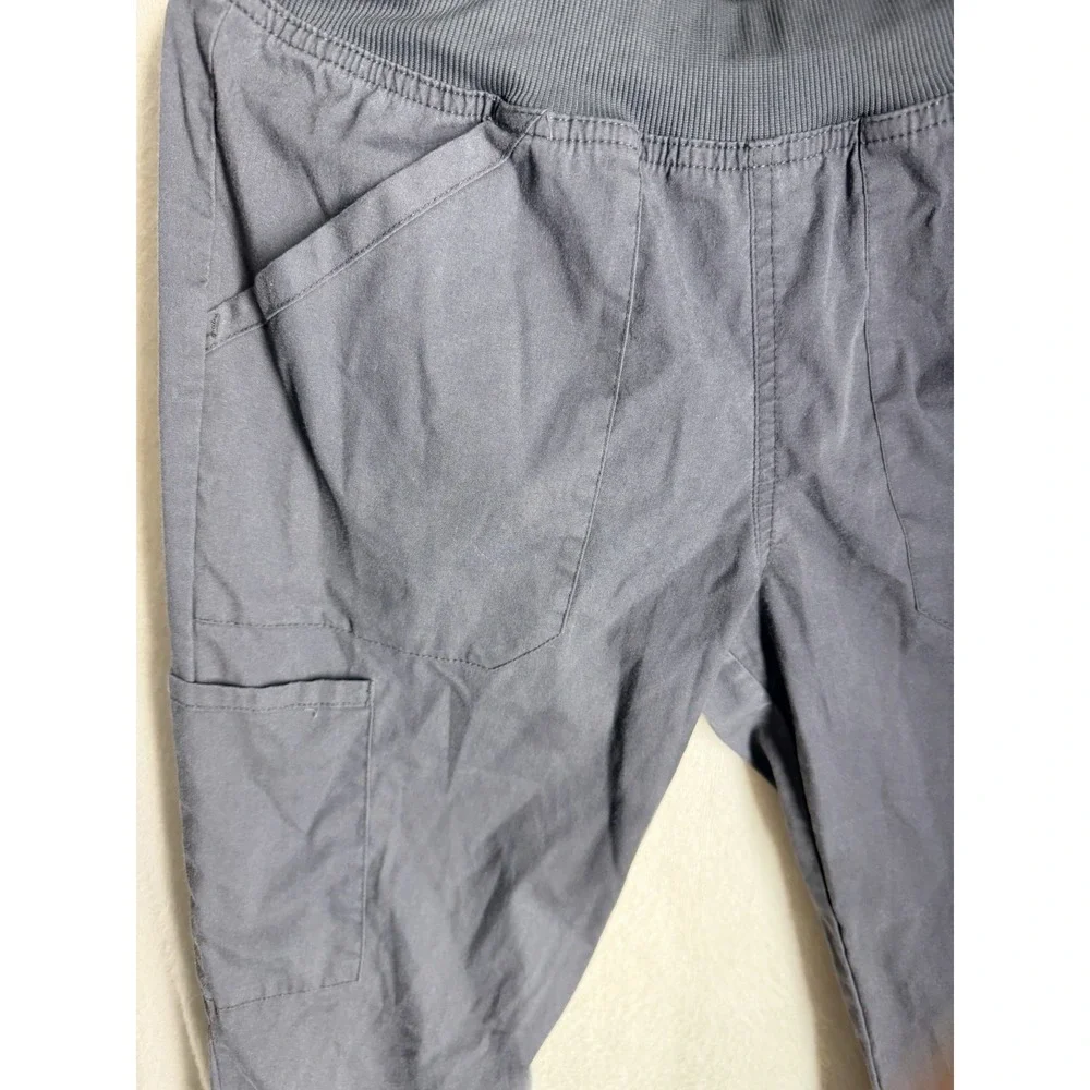 Cherokee Workwear Pants Womens S Pewter Gray Scrub Cargo WW170 PWT Petite